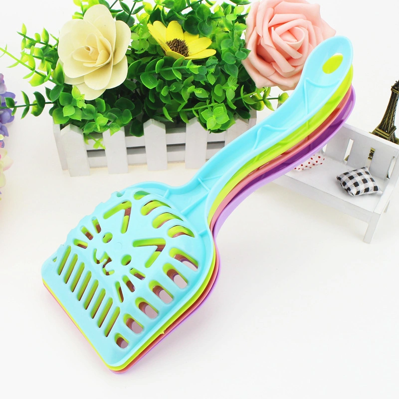 Pet Cat Litter Shovel Cat Face Cat Litter Shovel Large Grid Pet Shovel Plastic Picking Shovel Pet Supplies