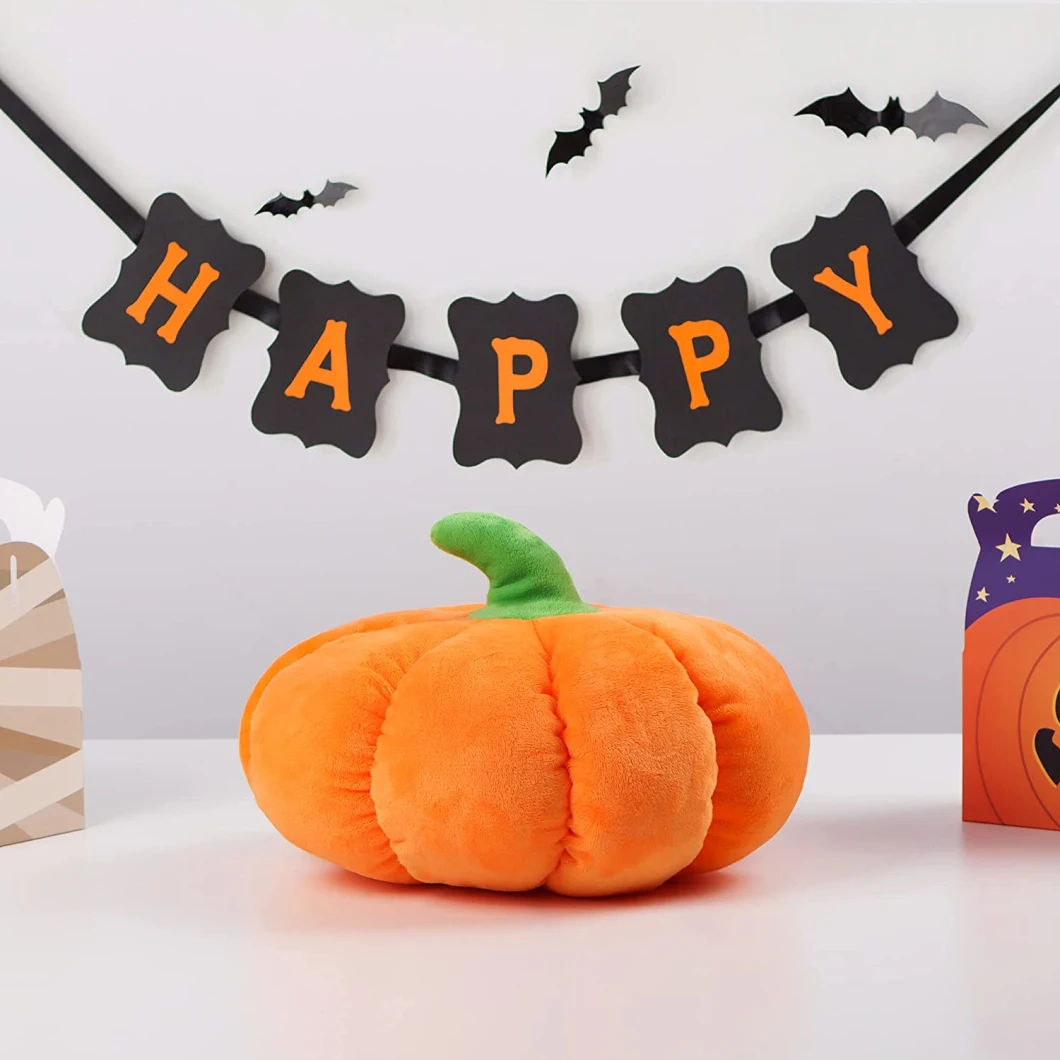 Customize Halloween Festival Cheap Children Pumpkin Doll Stuffed Soft Re Plush Toy Festival Decoration Factory Manufacturer BSCI Sedex ISO900