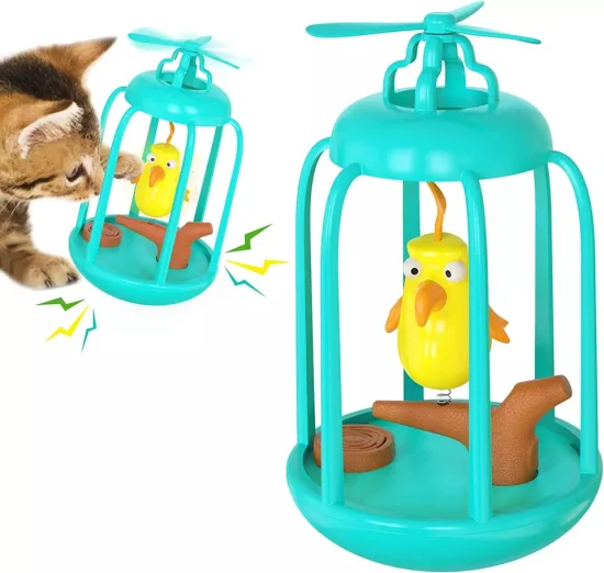 Interactive for Indoor Kitten Bird Cage Cat Toys Pet Supplies Cats Chase Toy Birthday Gift