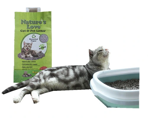 China Quality Factory Wholesale Eco-Friendly Recycled Paper Cat Litter New Cat Litter Cleaning Supplies