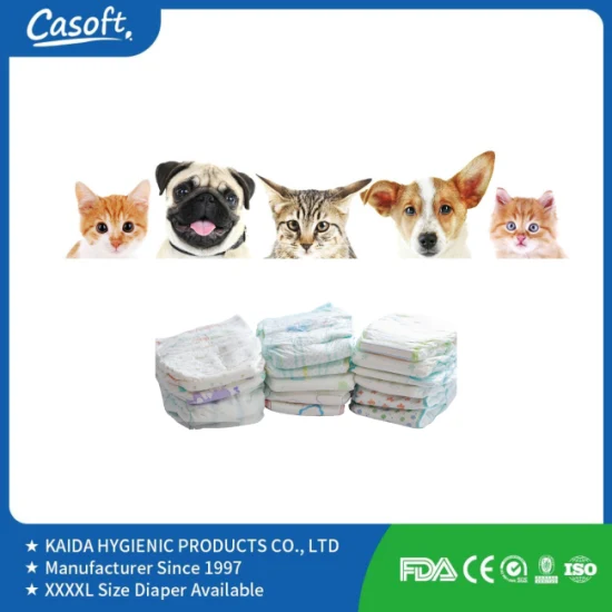 Easy to Put on Comfortable & Secure Fit Disposable Cat Diapers Manufacturer Wholesale Pet Diaper Supply Super Absorbent