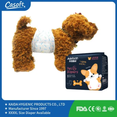 Casoft Portable Eco Friendly Comfortable Soft Super Absorbent Disposable Diaper Pet Supplies for Dogs Male Japan