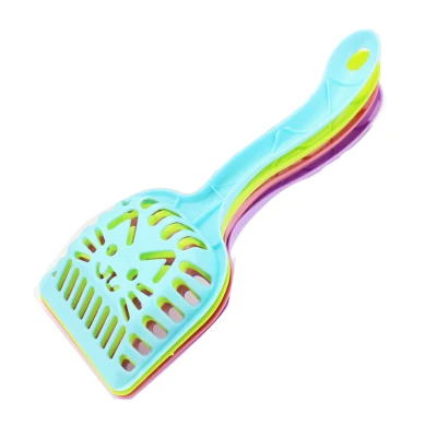 Pet Cat Litter Shovel Cat Face Cat Litter Shovel Large Grid Pet Shovel Plastic Picking Shovel Pet Supplies